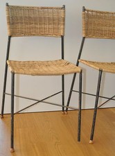 2 Stühle Rattan-Stuhl